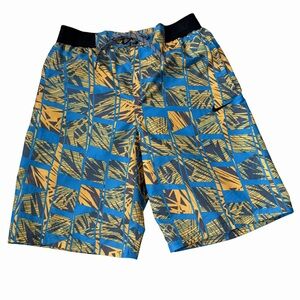 Nike Sz M Men's Board Shorts Swim Suit  Elastic Waistband Pockets, Lined, Beach